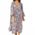 Longue Robe bohème Colorée ample fendue - MAXIPA3085B