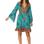 Robe courte à manches longues et dos ouvert - RLIP0601B