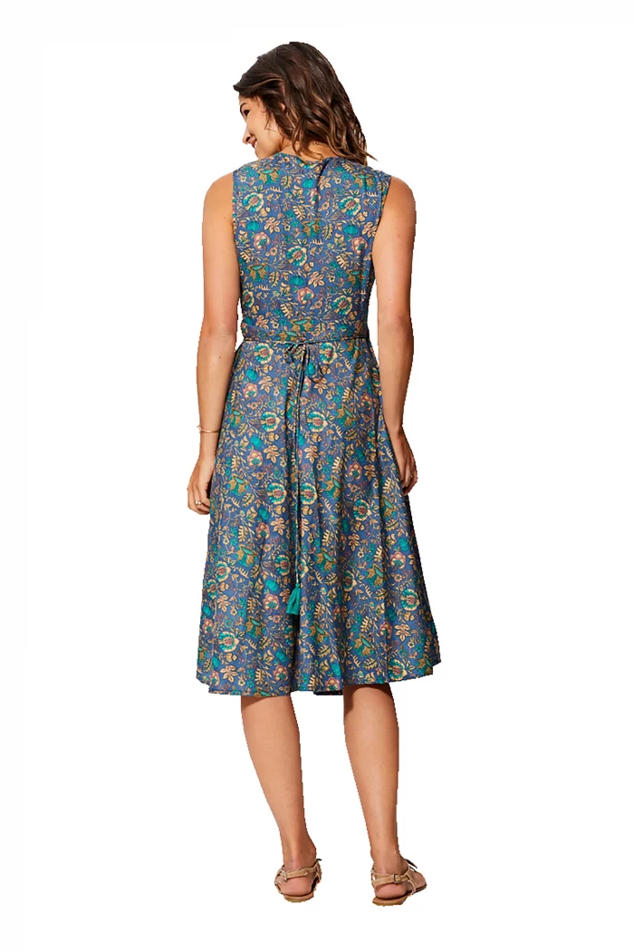 Robe bohème mi-longue sans manches - RLIP0296A – Image 2