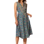 Robe bohème mi-longue sans manches - RLIP0296A