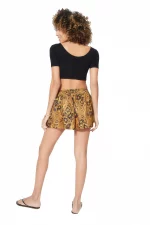 Short gold au motif noir et jaune - SIP0038F – Image 2