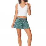 Short lien pompons vert et bleu - SIP0041A