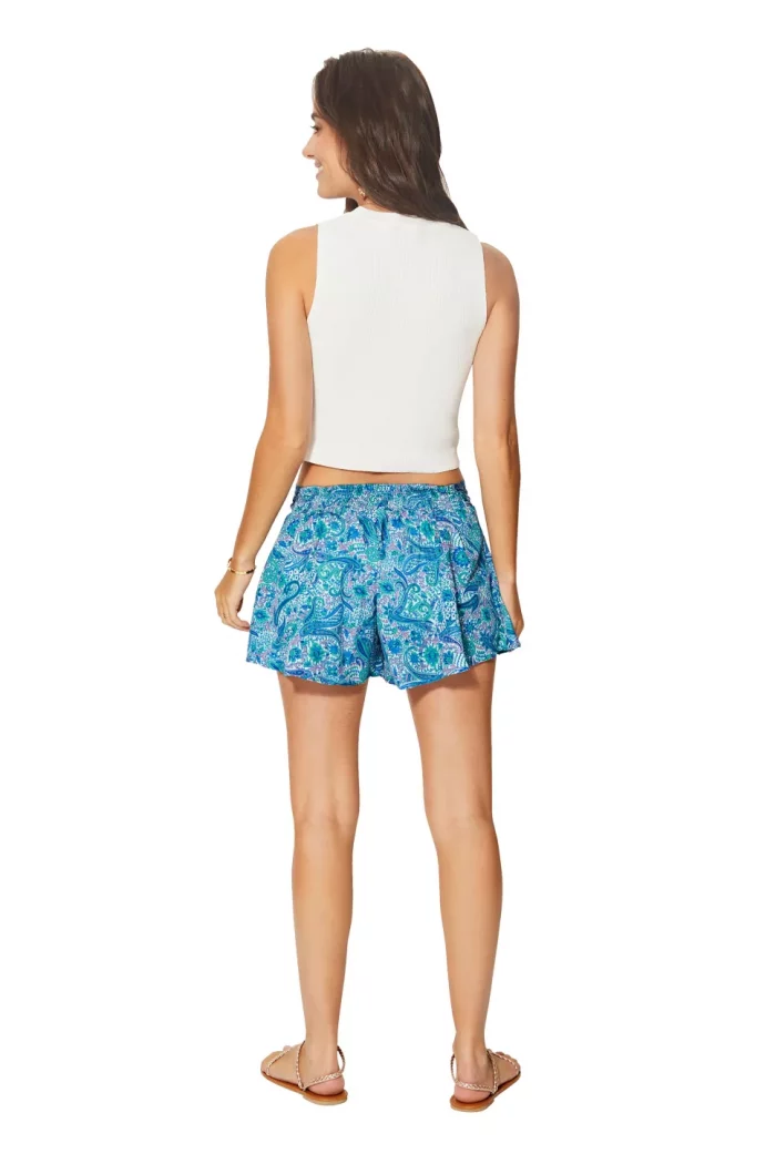 Short coloré vert et bleu - SIP0041B – Image 2