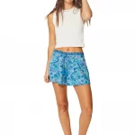 Short coloré vert et bleu - SIP0041B