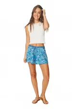 Short coloré vert et bleu - SIP0041B