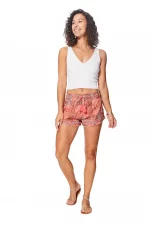 Short orange et rose à motif - SIP3001A