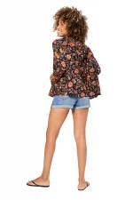 Blouse à capuche Fleurie - TIP0053B – Image 2