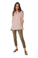 Blouse crème à fleurs - CHV0100E