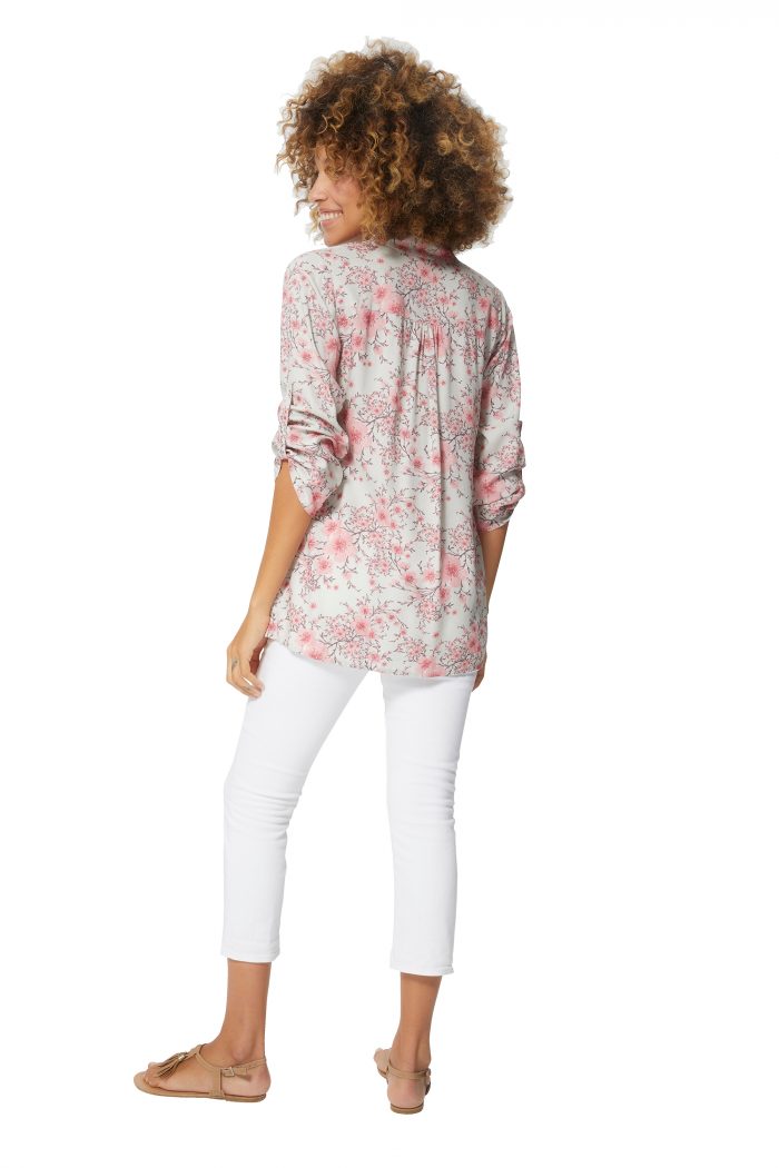 Blouse à fleurs de cerisiers - CHV0100D – Image 2