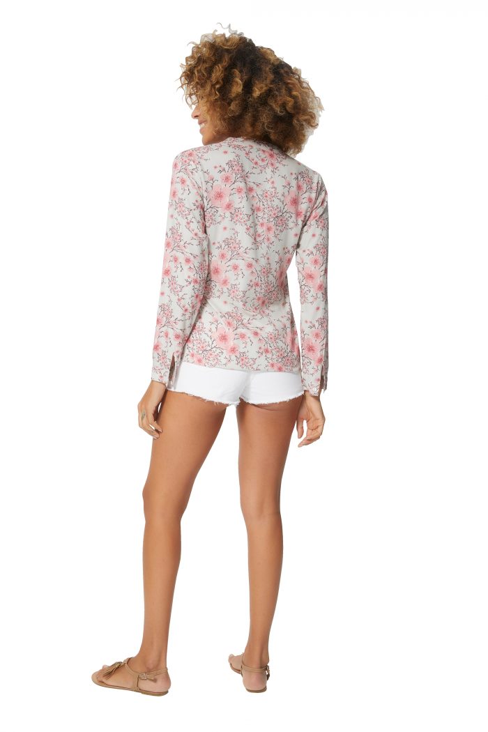 Chemisier à fleurs de cerisiers - TOPV0100D – Image 2