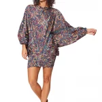 Combinaison 3 en 1 Beige à motifs colorés - PIP0064D