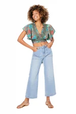 Crop Top dos nu Coloré bohème - TIP0043A