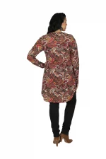 Tunique ethnique à motifs colorés - TUP6030G – Image 2