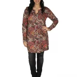 Tunique ethnique à motifs colorés - TUP6030G