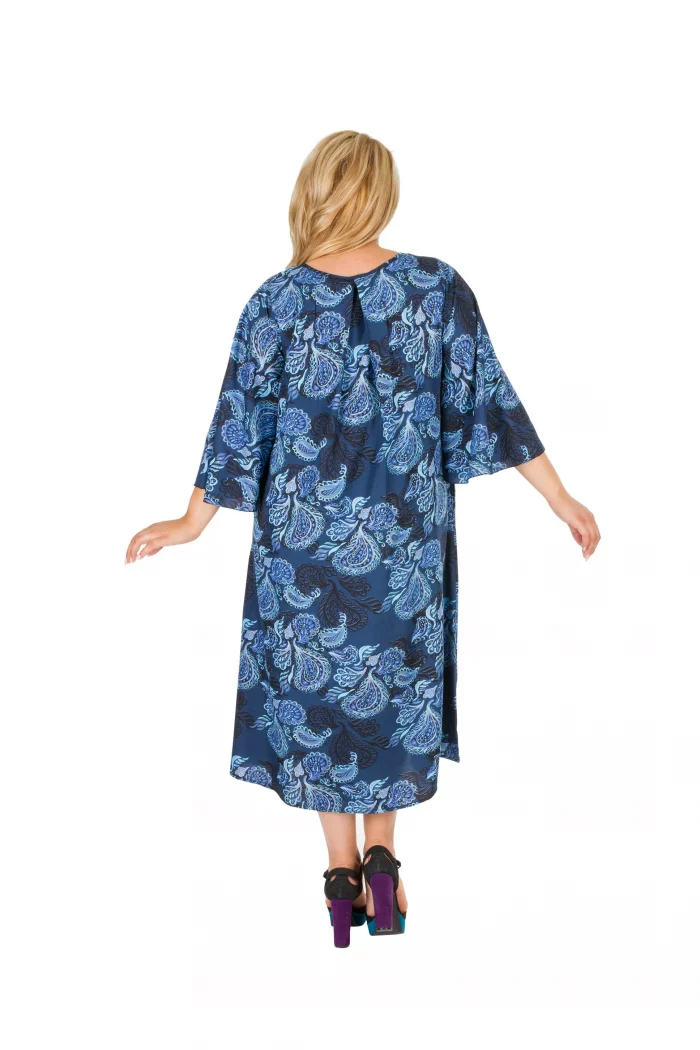 Robe mi-longue bleu - MCROP0105B – Image 2