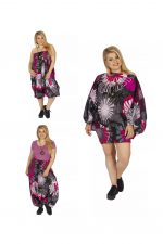 Vêtement 3 en 1 à motifs gris, rose, noir - PAP0056E