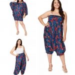 Vêtement 3 en 1 végétal bleu marine et rose - PAP0058B