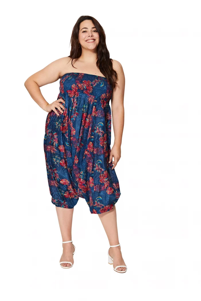 Vêtement 3 en 1 végétal bleu marine et rose - PAP0058B – Image 3