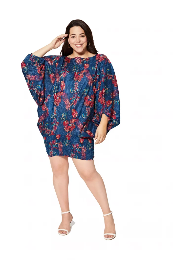 Vêtement 3 en 1 végétal bleu marine et rose - PAP0058B – Image 2