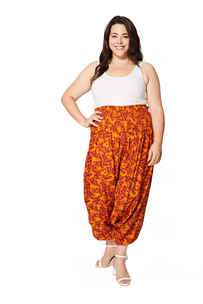 Vêtement 3 en 1 fleuri orange et rouge - PAP0058D – Image 5