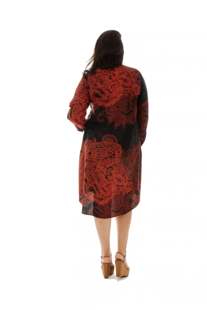 Robe-chemise ethnique - ROP0145A – Image 2
