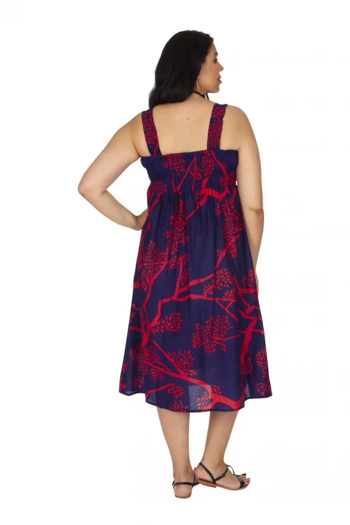 Robe bleue et rose - ROP0160C – Image 2