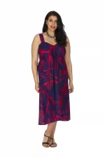 Robe bleue et rose - ROP0160C