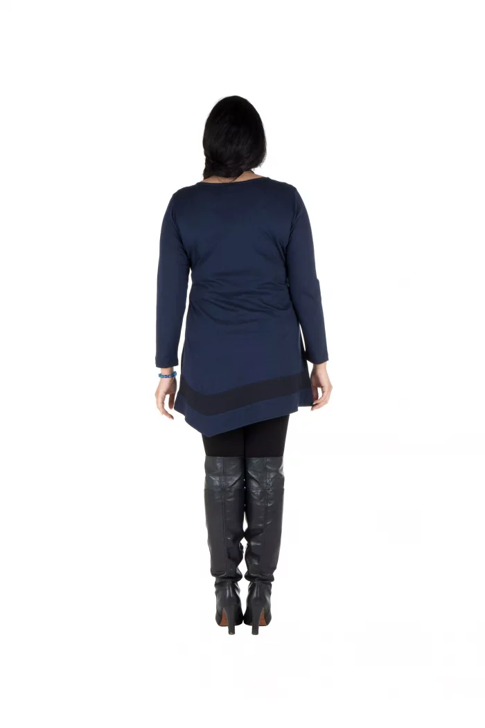Tunique bleue aux manches longue - ROP0213 – Image 2