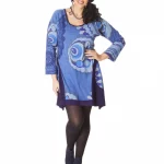 Robe imprimé manches longues - ROP6014B