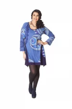 Robe imprimé manches longues - ROP6014B