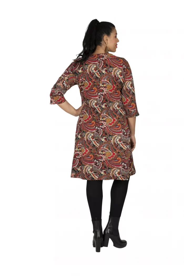 Robe motif multicolore - ROP6033G – Image 2