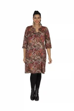 Robe motif multicolore - ROP6033G