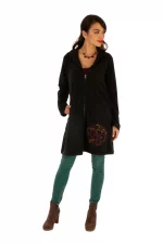 Manteau polaire zippé ethnique - VE4575J