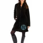 Manteau polaire zippé cercle ethnique - VE4575K