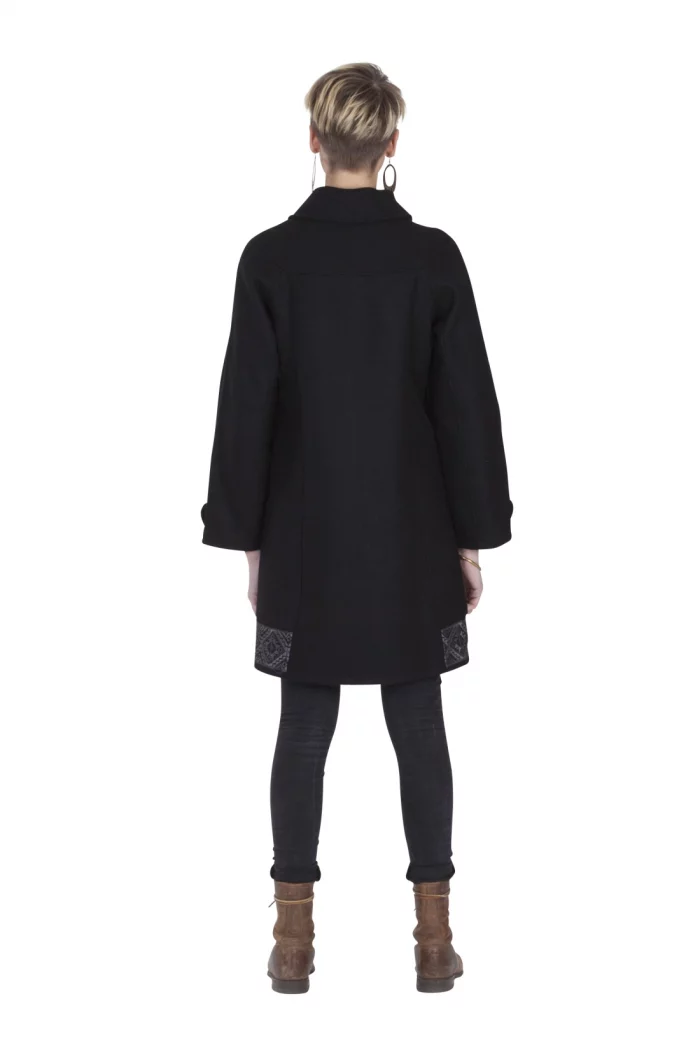 Manteau laine à boutons - VE6000 – Image 2